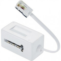 adaptateur rj45/fiche t ERARD BLANC sur shop4home.fr