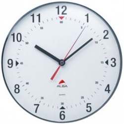 horloge murale ALBA BLANC/METAL sur shop4home.fr