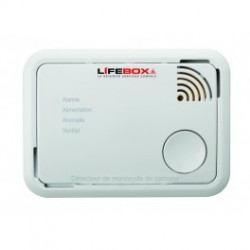 detecteur de monoxyde de carnonne LIFEBOX BLANC sur shop4home.fr