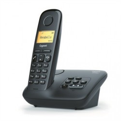 telephone dect solo - fonction repondeur :  oui GIGASET NOIR sur shop4home.fr
