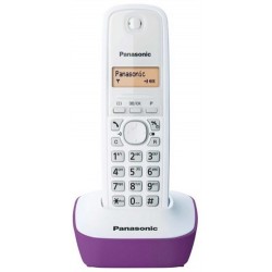 telephone dect solo PANASONIC BLANC/VIOLET sur shop4home.fr