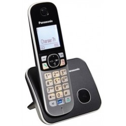 telephone dect solo PANASONIC NOIR/ARGENT sur shop4home.fr