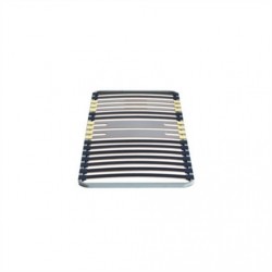 cadre de lit 90cm MERINOS NOIR/GRIS sur shop4home.fr