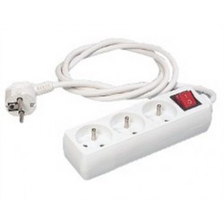 multiprise avec interrupteur ERARD BLANC sur shop4home.fr