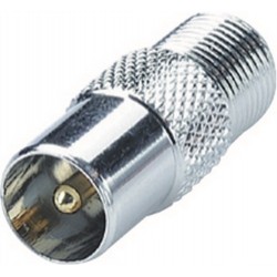 adaptateur coax/satellite ERARD Argent/Silver sur shop4home.fr